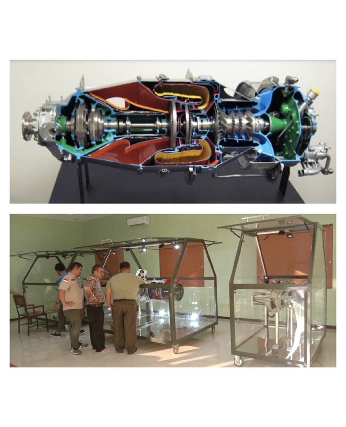 Turboprop Engine PT6A Cutaway PN# RA-TE-PT6A-C